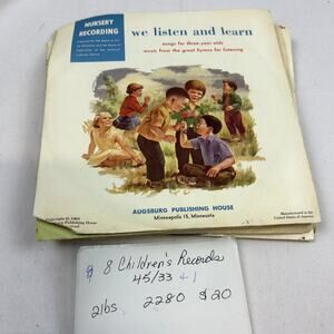 8 Children's Records songs of Freedom, stories, Rhymes, songs Christian Nursery